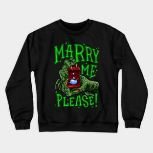 water monster in love Crewneck Sweatshirt